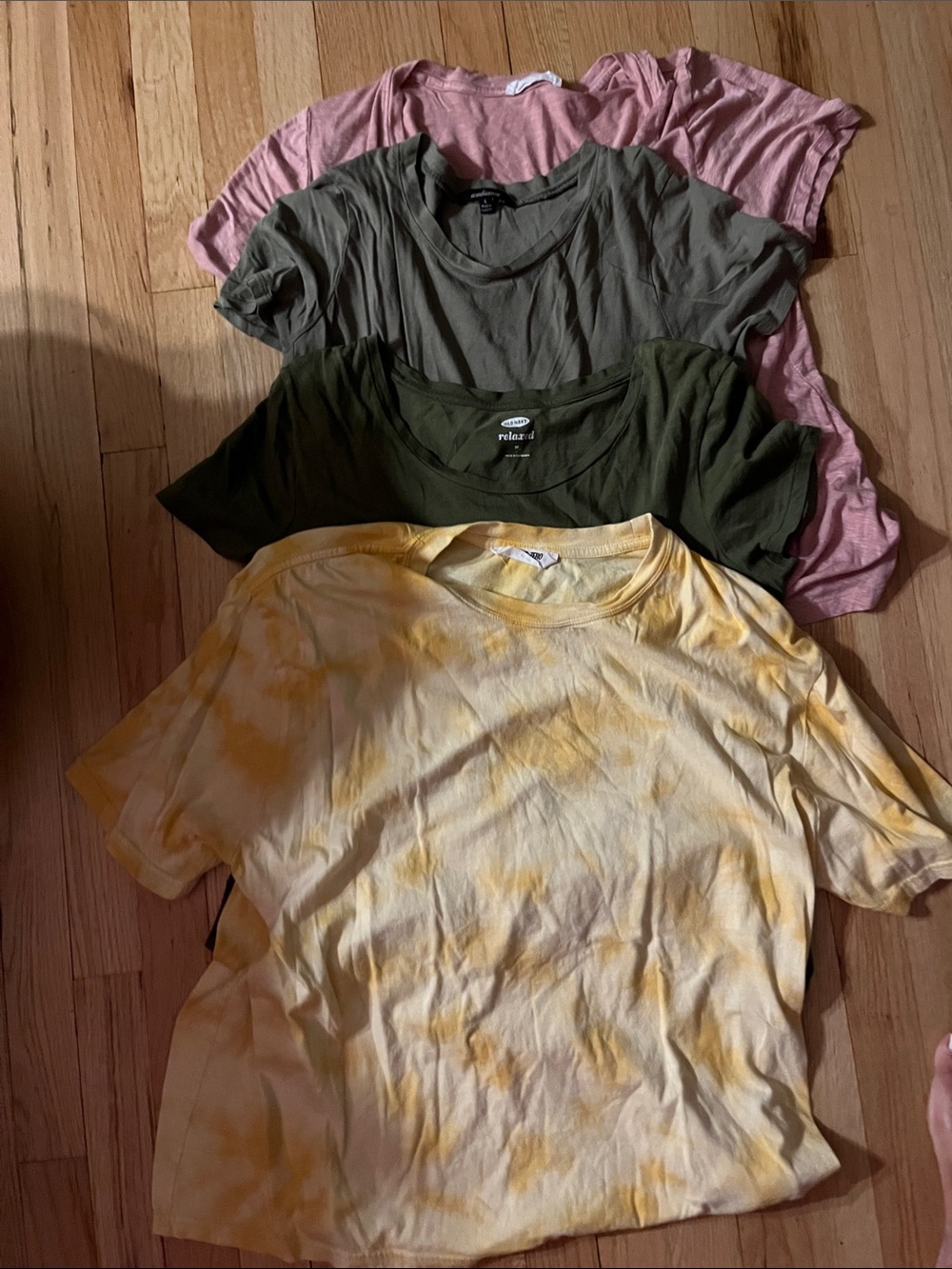 Relaxed Crewneck Tee - Yellow Tie-Dye